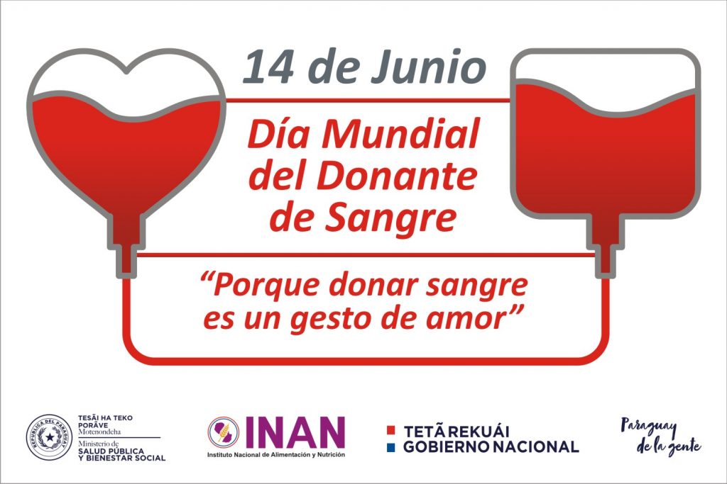 14 de Junio. Día Mundial del donante de sangre. – INAN
